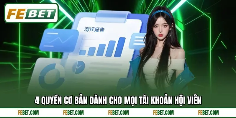 4 quyền cơ bản dành cho mọi tài khoản hội viên 4 quyền cơ bản dành cho mọi tài khoản hội viên