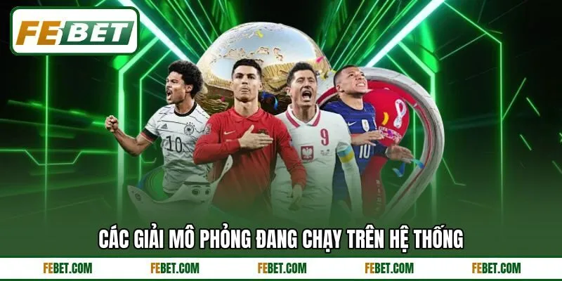 Các giải mô phỏng đang chạy trên hệ thống