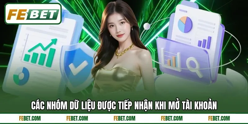 Các nhóm dữ liệu được tiếp nhận khi mở tài khoản