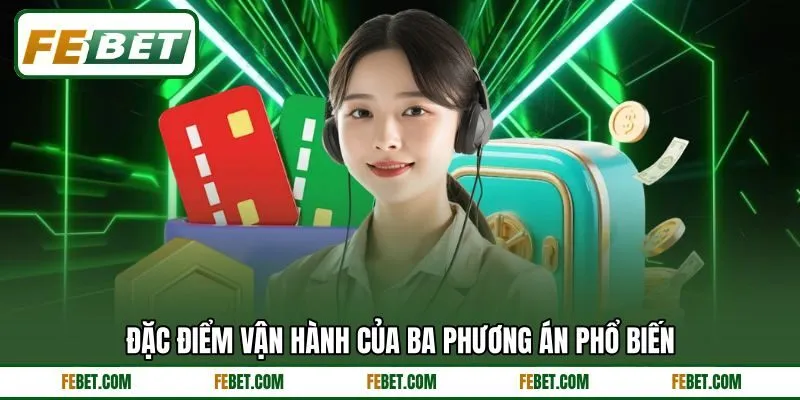 Đặc điểm vận hành của ba phương án phổ biến Đặc điểm vận hành của ba phương án phổ biến