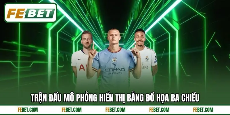 Trận đấu mô phỏng hiển thị bằng đồ họa ba chiều